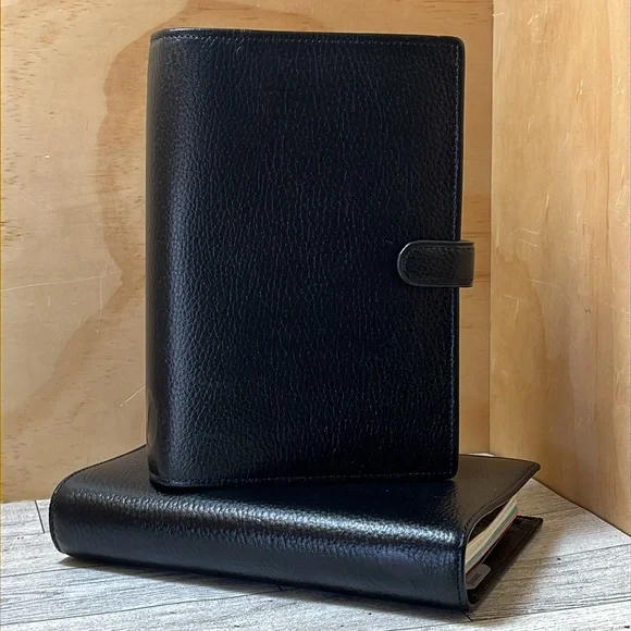 NWT FiloFAX Finsbury Black Leather Personal Organizer - Picture 6 of 16